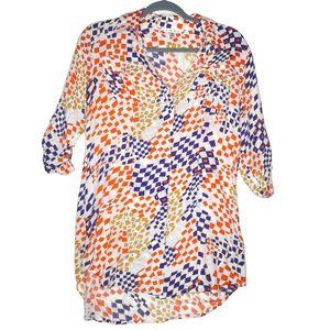 Cabi Women's Size XS Button Down Multicolored Collard Shirt